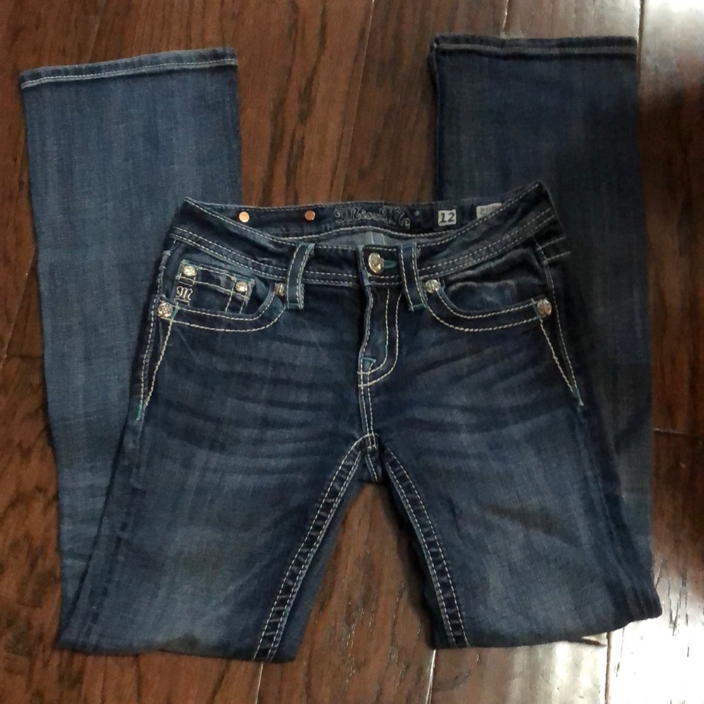 Miss me girls size 12 jeans. Boot cut